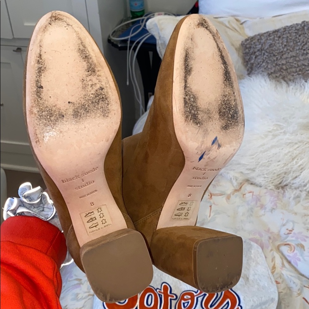 brown suede ankle boots - Picture 3 of 4